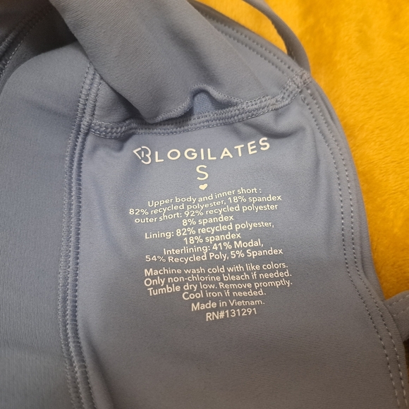 Blogilates Women's Pirouette Steel Blue Romper - Picture 5 of 6